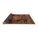 Sideview of Persian Brown Traditional Rug, tr3119brn