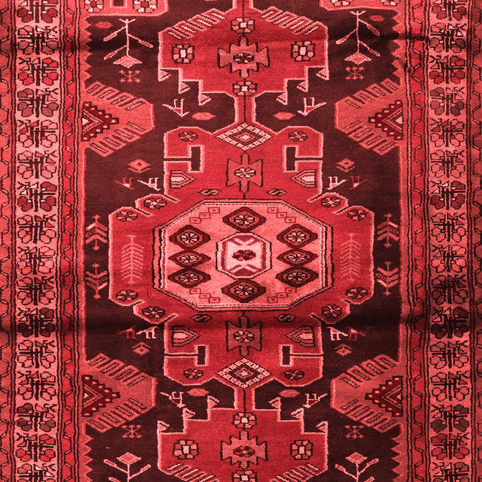 Machine Washable Persian Red Traditional Rug, wshtr3119red