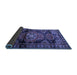 Sideview of Persian Blue Traditional Rug, tr3119blu