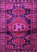 Machine Washable Persian Pink Traditional Rug, wshtr3119pnk