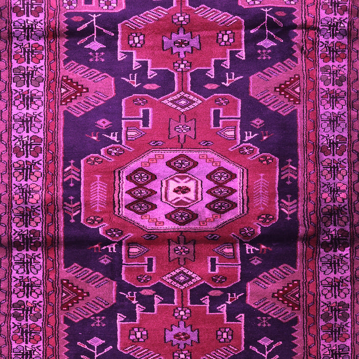 Machine Washable Persian Pink Traditional Rug, wshtr3119pnk