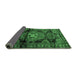 Sideview of Persian Emerald Green Traditional Rug, tr3119emgrn