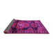 Sideview of Persian Pink Traditional Rug, tr3119pnk