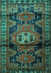 Persian Turquoise Traditional Rug, tr3119turq