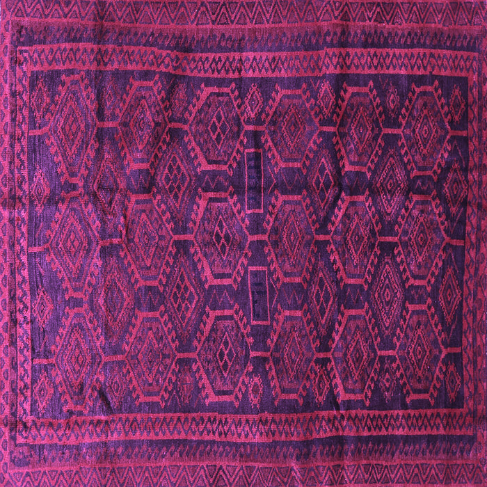 Square Machine Washable Persian Purple Traditional Area Rugs, wshtr311pur