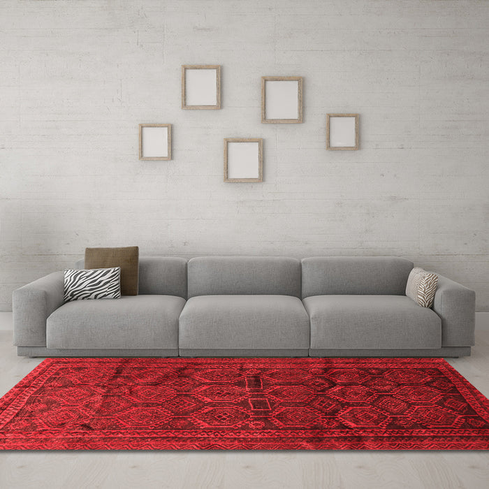 Traditional Red Washable Rugs