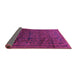 Sideview of Persian Purple Traditional Rug, tr311pur