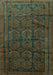 Persian Turquoise Traditional Rug, tr311turq