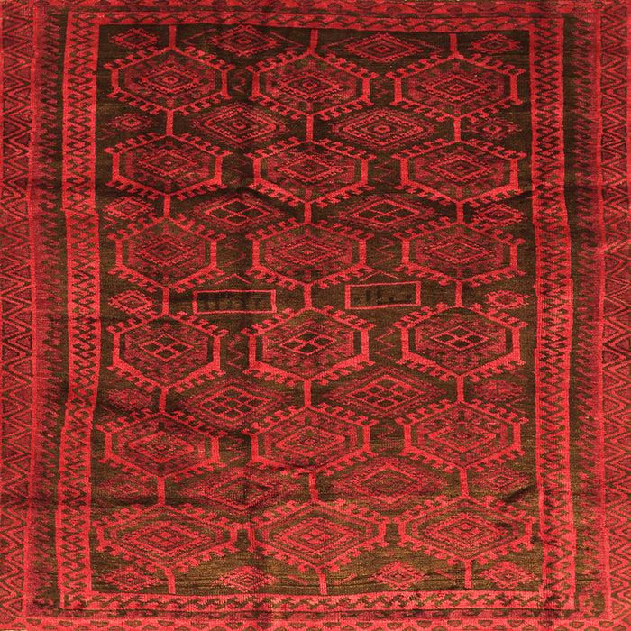Serging Thickness of Persian Orange Traditional Rug, tr311org