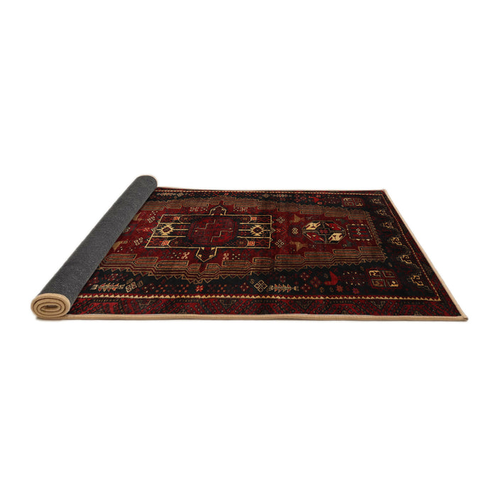 Sideview of Traditional Bakers Brown Persian Rug, tr3120