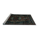 Sideview of Machine Washable Persian Light Blue Traditional Rug, wshtr3120lblu