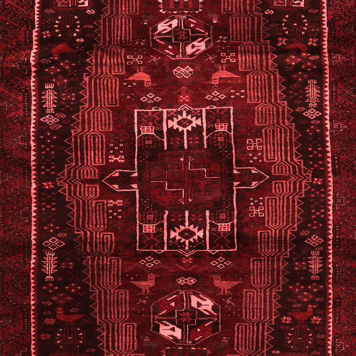 Machine Washable Persian Red Traditional Rug, wshtr3120red