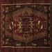 Square Machine Washable Persian Brown Traditional Rug, wshtr3120brn