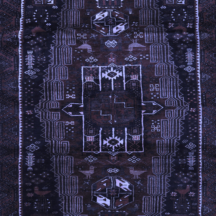 Machine Washable Persian Blue Traditional Rug, wshtr3120blu