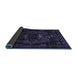 Sideview of Persian Blue Traditional Rug, tr3120blu