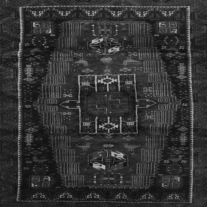 Round Machine Washable Persian Gray Traditional Rug, wshtr3120gry