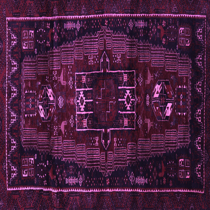 Square Persian Purple Traditional Rug, tr3120pur