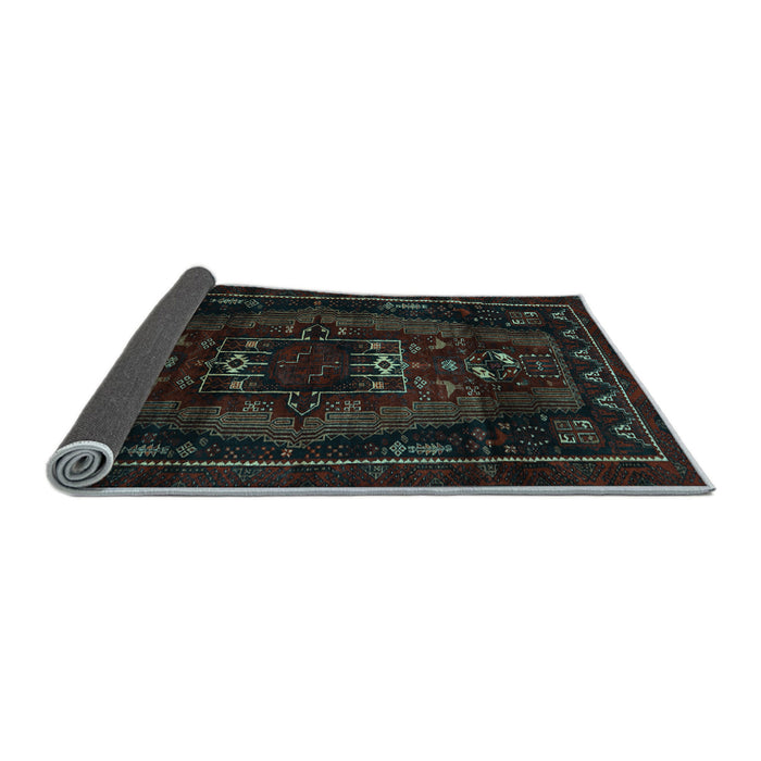 Sideview of Persian Light Blue Traditional Rug, tr3120lblu