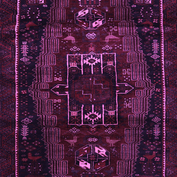 Machine Washable Persian Purple Traditional Area Rugs, wshtr3120pur