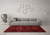 Machine Washable Persian Red Traditional Rug, wshtr3120red