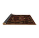 Sideview of Persian Brown Traditional Rug, tr3120brn