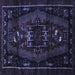 Square Persian Blue Traditional Rug, tr3120blu