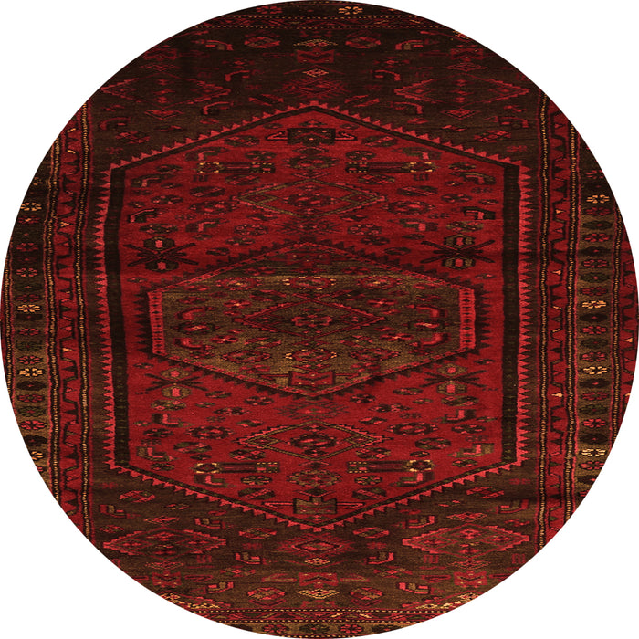 Machine Washable Persian Orange Traditional Area Rugs, wshtr3121org