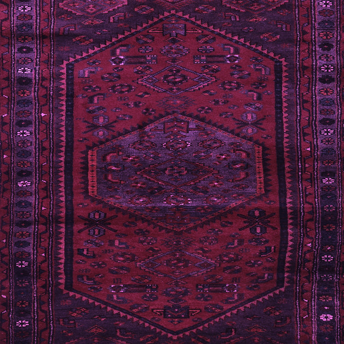Machine Washable Persian Purple Traditional Area Rugs, wshtr3121pur