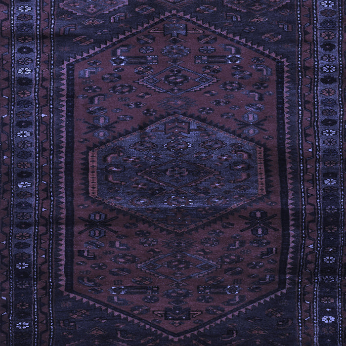 Machine Washable Persian Blue Traditional Rug, wshtr3121blu