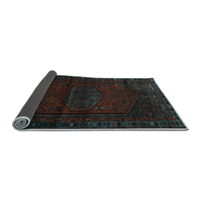 Sideview of Persian Light Blue Traditional Rug, tr3121lblu