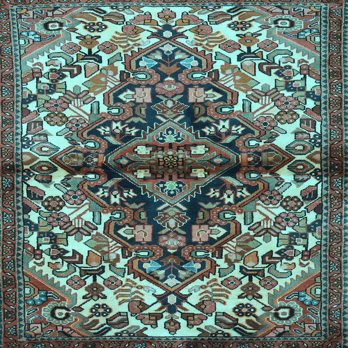 Square Persian Light Blue Traditional Rug, tr3122lblu