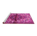 Sideview of Machine Washable Persian Pink Traditional Rug, wshtr3122pnk