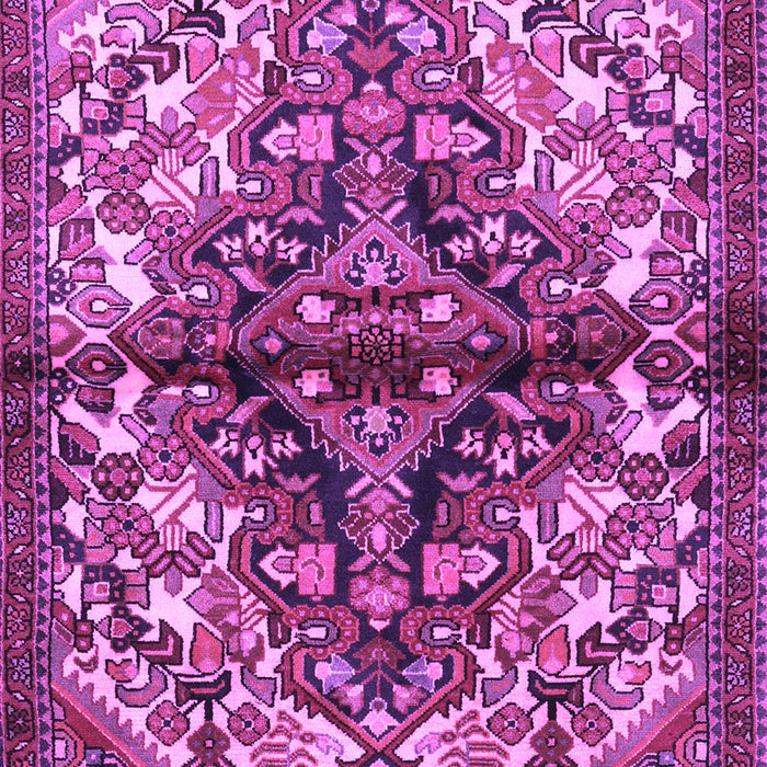 Machine Washable Persian Purple Traditional Area Rugs, wshtr3122pur