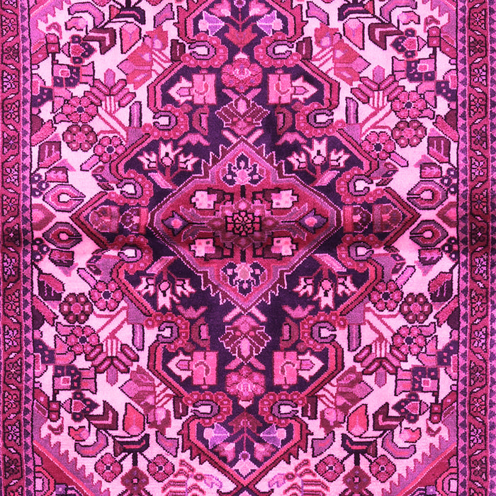 Machine Washable Persian Pink Traditional Rug, wshtr3122pnk