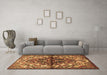 Machine Washable Persian Brown Traditional Rug in a Living Room,, wshtr3122brn