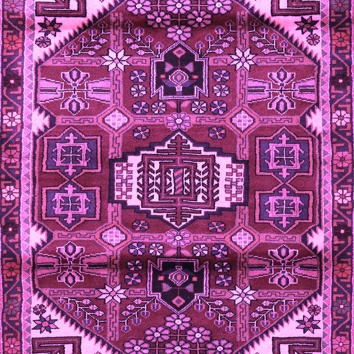 Machine Washable Persian Purple Traditional Area Rugs, wshtr3123pur