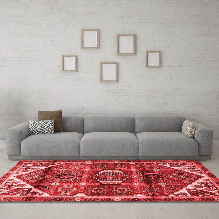 Traditional Red Washable Rugs
