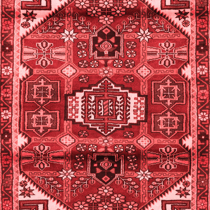 Machine Washable Persian Red Traditional Rug, wshtr3123red