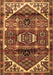 Machine Washable Persian Brown Traditional Rug, wshtr3123brn