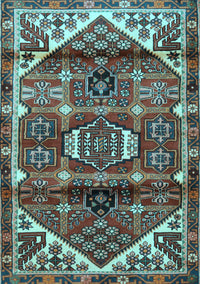 Persian Light Blue Traditional Rug, tr3123lblu