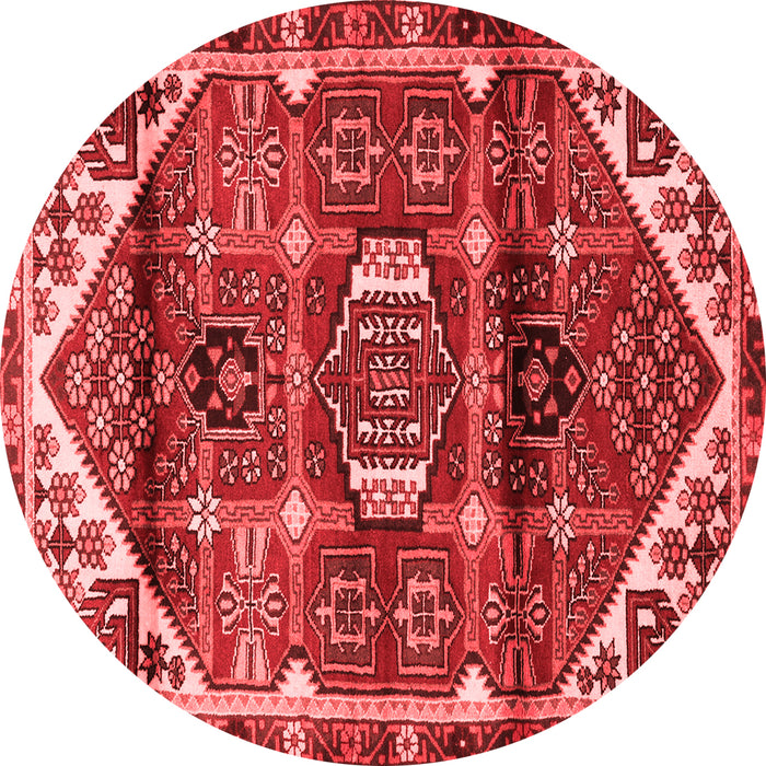Machine Washable Persian Red Traditional Rug, wshtr3123red