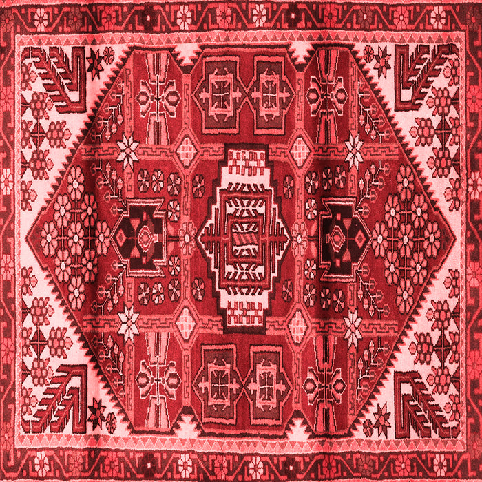 Machine Washable Persian Red Traditional Rug, wshtr3123red