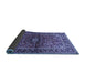 Sideview of Medallion Blue Traditional Rug, tr3124blu