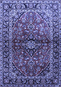 Medallion Blue Traditional Rug, tr3124blu