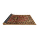 Sideview of Medallion Brown Traditional Rug, tr3124brn