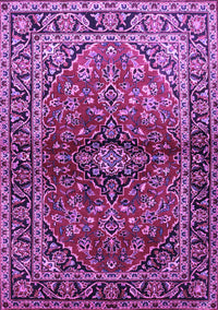 Medallion Purple Traditional Rug, tr3124pur