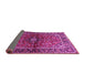 Sideview of Medallion Pink Traditional Rug, tr3124pnk