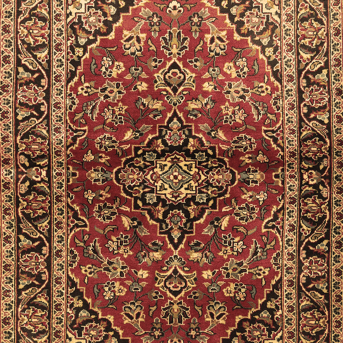 Medallion Brown Traditional Rug, tr3124brn