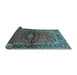 Sideview of Medallion Light Blue Traditional Rug, tr3124lblu