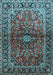 Medallion Light Blue Traditional Rug, tr3124lblu